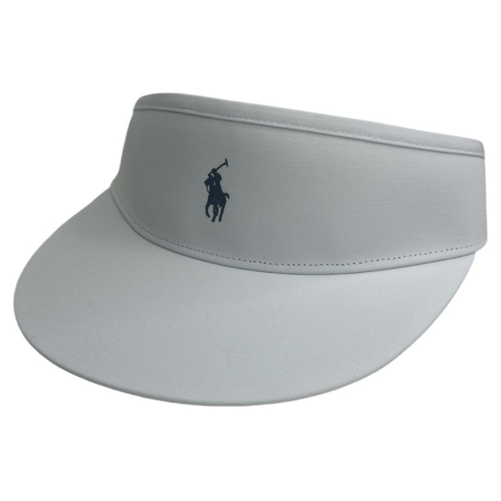 RLX Ralph Lauren White Visor with Navy Logo